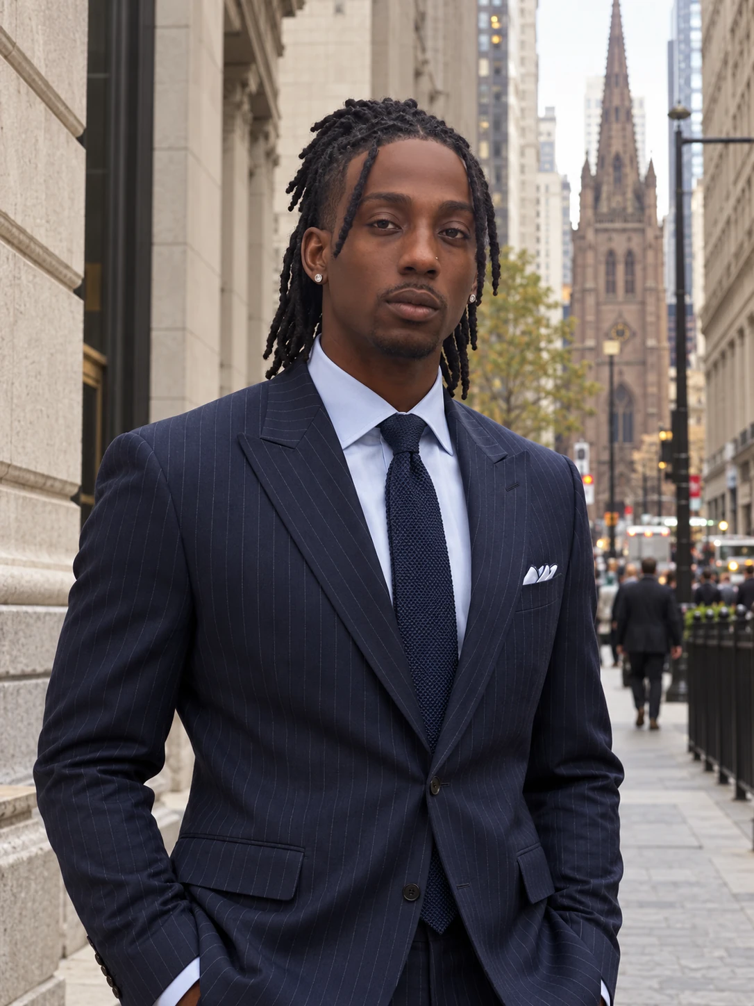 Will Sawyer in a navy suit